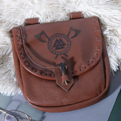 Celtic Leather Pouch Bag Medieval Viking Renaissance for LARP
